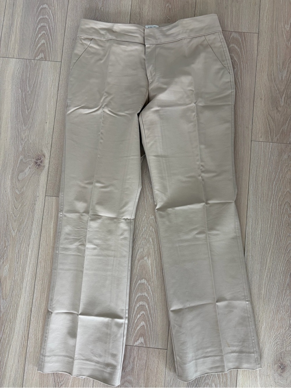 Old Navy khaki wide leg stretch pant size 10